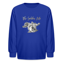 Load image into Gallery viewer, The Golden Life - Kids&#39; Long Sleeve T-Shirt - royal blue
