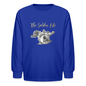 The Golden Life - Kids' Long Sleeve T-Shirt - royal blue