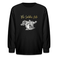 Load image into Gallery viewer, The Golden Life - Kids&#39; Long Sleeve T-Shirt - black
