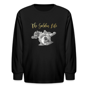 The Golden Life - Kids' Long Sleeve T-Shirt - black