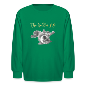 The Golden Life - Kids' Long Sleeve T-Shirt - kelly green