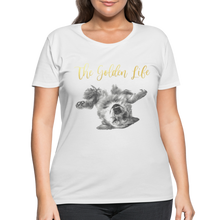 Load image into Gallery viewer, The Golden Life - Women’s Curvy T-Shirt - white
