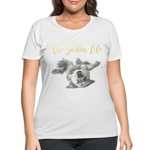 The Golden Life - Women’s Curvy T-Shirt - white