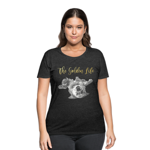 The Golden Life - Women’s Curvy T-Shirt - deep heather