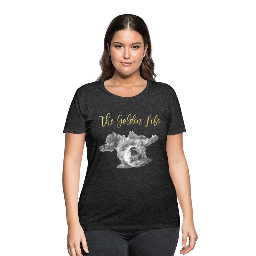 The Golden Life - Women’s Curvy T-Shirt - deep heather