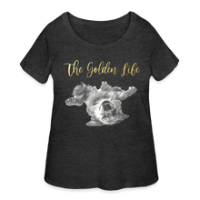 Load image into Gallery viewer, The Golden Life - Women’s Curvy T-Shirt - deep heather
