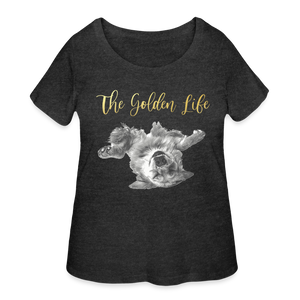 The Golden Life - Women’s Curvy T-Shirt - deep heather
