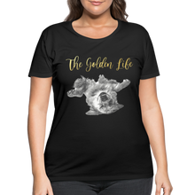 Load image into Gallery viewer, The Golden Life - Women’s Curvy T-Shirt - black
