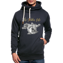 Load image into Gallery viewer, The Golden Life - Shawl Collar Hoodie - navy
