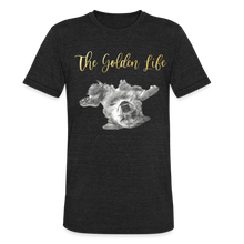 Load image into Gallery viewer, The Golden Life - Unisex Tri-Blend T-Shirt - heather black
