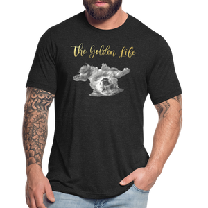The Golden Life - Unisex Tri-Blend T-Shirt - heather black