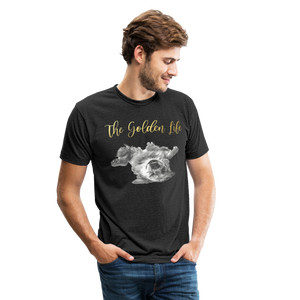 The Golden Life - Unisex Tri-Blend T-Shirt - heather black