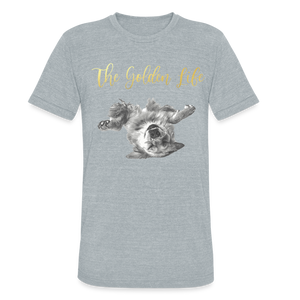 The Golden Life - Unisex Tri-Blend T-Shirt - heather grey