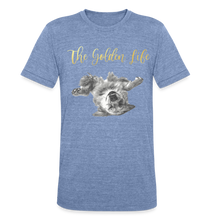 Load image into Gallery viewer, The Golden Life - Unisex Tri-Blend T-Shirt - heather blue
