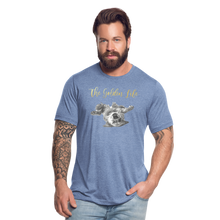 Load image into Gallery viewer, The Golden Life - Unisex Tri-Blend T-Shirt - heather blue
