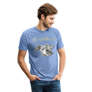 The Golden Life - Unisex Tri-Blend T-Shirt - heather blue