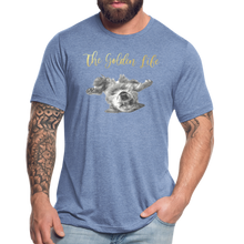 Load image into Gallery viewer, The Golden Life - Unisex Tri-Blend T-Shirt - heather blue

