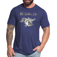 Load image into Gallery viewer, The Golden Life - Unisex Tri-Blend T-Shirt - heather indigo
