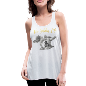 The Golden Life - Women's Flowy Tank Top by Bella - white