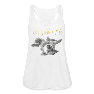 The Golden Life - Women's Flowy Tank Top by Bella - white