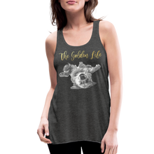 Load image into Gallery viewer, The Golden Life - Women&#39;s Flowy Tank Top by Bella - deep heather
