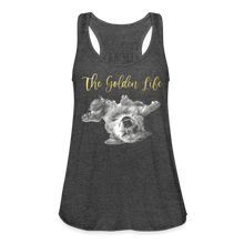 Load image into Gallery viewer, The Golden Life - Women&#39;s Flowy Tank Top by Bella - deep heather

