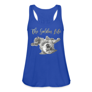 The Golden Life - Women's Flowy Tank Top by Bella - royal blue