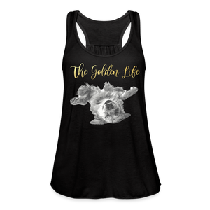 The Golden Life - Women's Flowy Tank Top by Bella - black