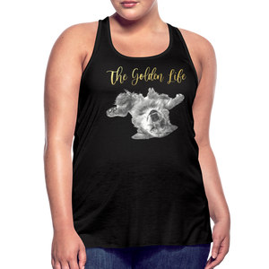 The Golden Life - Women's Flowy Tank Top by Bella - black