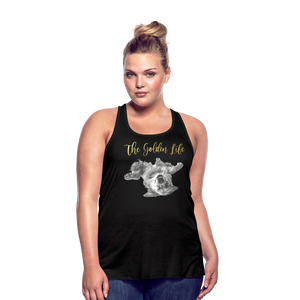 The Golden Life - Women's Flowy Tank Top by Bella - black