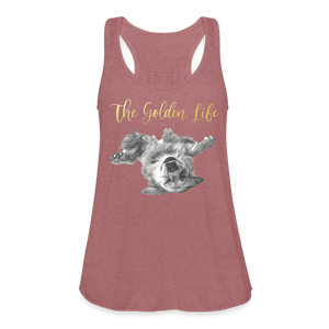 The Golden Life - Women's Flowy Tank Top by Bella - mauve