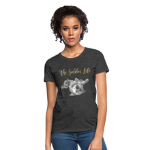 Load image into Gallery viewer, The Golden Life - Women&#39;s T-Shirt - heather black
