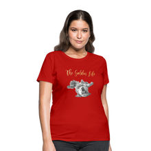 Load image into Gallery viewer, The Golden Life - Women&#39;s T-Shirt - red
