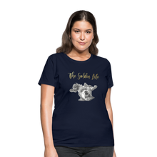 Load image into Gallery viewer, The Golden Life - Women&#39;s T-Shirt - navy
