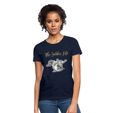 Load image into Gallery viewer, The Golden Life - Women&#39;s T-Shirt - navy
