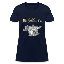 Load image into Gallery viewer, The Golden Life - Women&#39;s T-Shirt - navy
