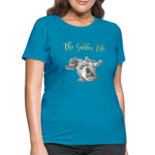 Load image into Gallery viewer, The Golden Life - Women&#39;s T-Shirt - turquoise
