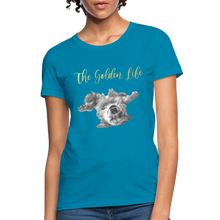 Load image into Gallery viewer, The Golden Life - Women&#39;s T-Shirt - turquoise
