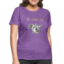 Load image into Gallery viewer, The Golden Life - Women&#39;s T-Shirt - purple heather
