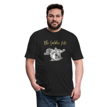 Load image into Gallery viewer, The Golden Life - Fitted Cotton/Poly T-Shirt by Next Level - black
