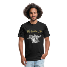 Load image into Gallery viewer, The Golden Life - Fitted Cotton/Poly T-Shirt by Next Level - black
