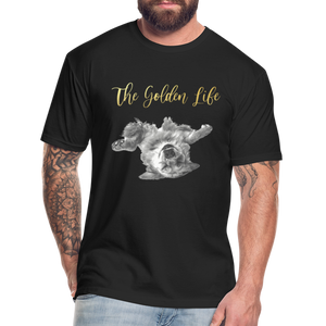 The Golden Life - Fitted Cotton/Poly T-Shirt by Next Level - black