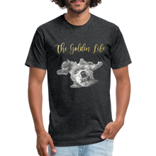 Load image into Gallery viewer, The Golden Life - Fitted Cotton/Poly T-Shirt by Next Level - heather black
