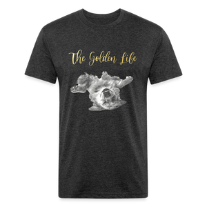 The Golden Life - Fitted Cotton/Poly T-Shirt by Next Level - heather black