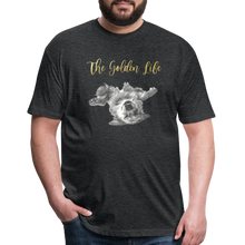 Load image into Gallery viewer, The Golden Life - Fitted Cotton/Poly T-Shirt by Next Level - heather black
