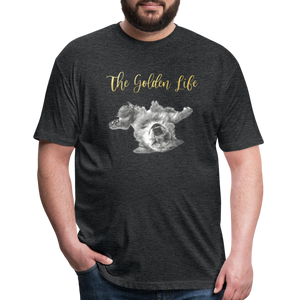 The Golden Life - Fitted Cotton/Poly T-Shirt by Next Level - heather black