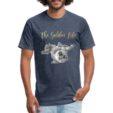 Load image into Gallery viewer, The Golden Life - Fitted Cotton/Poly T-Shirt by Next Level - heather navy
