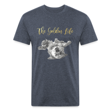 Load image into Gallery viewer, The Golden Life - Fitted Cotton/Poly T-Shirt by Next Level - heather navy
