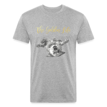 Load image into Gallery viewer, The Golden Life - Fitted Cotton/Poly T-Shirt by Next Level - heather gray
