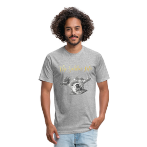 The Golden Life - Fitted Cotton/Poly T-Shirt by Next Level - heather gray